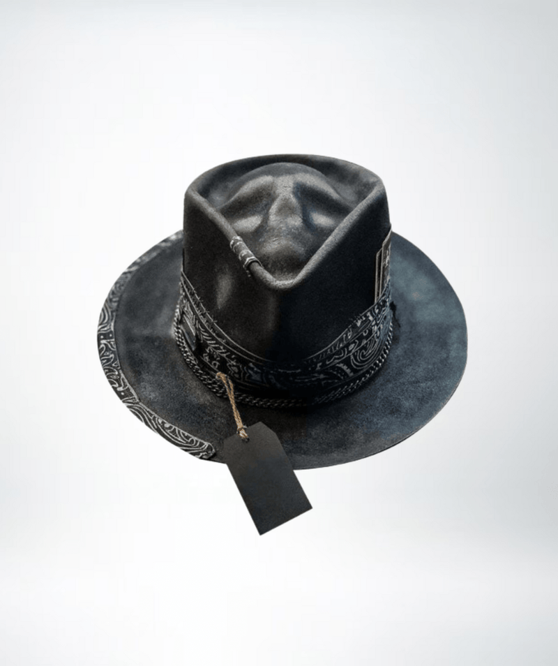 Sombrero de vaquero con detalle de calavera para hombre | Clásico del oeste