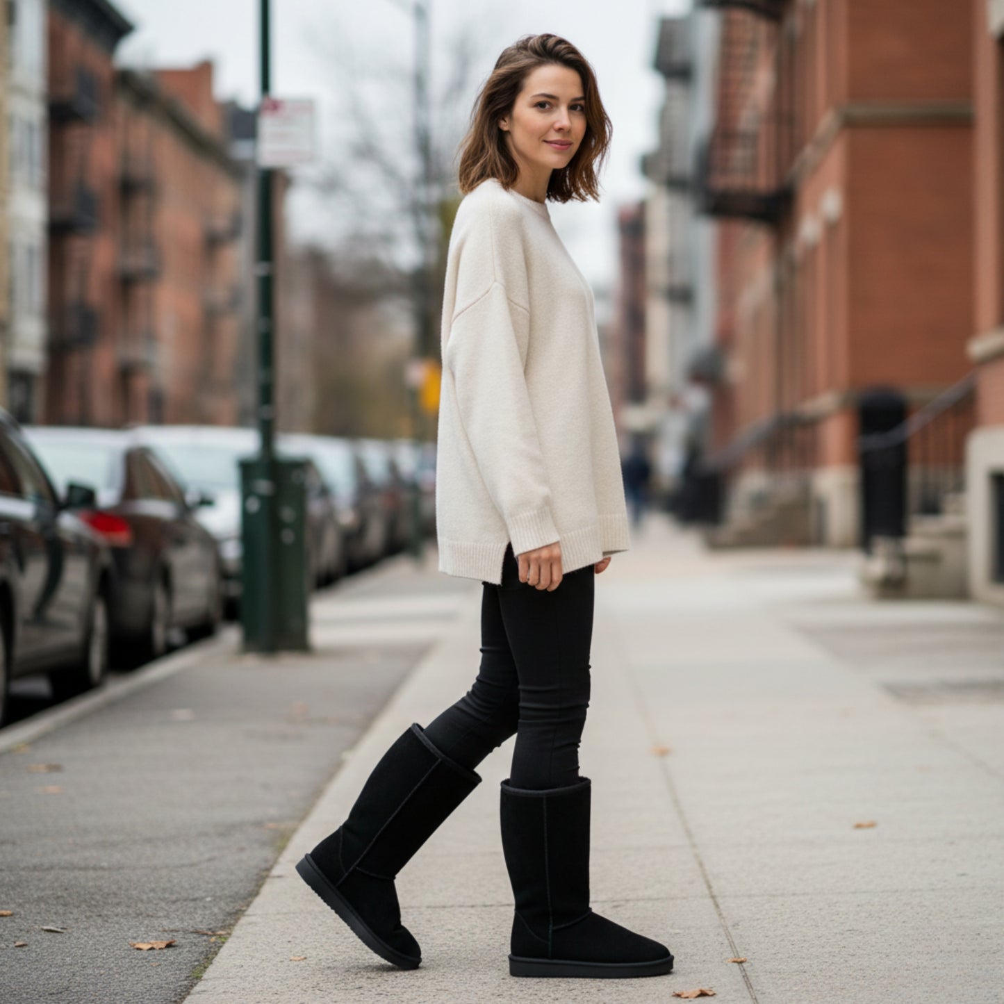 Botas de invierno forradas para mujer | Con cremallera