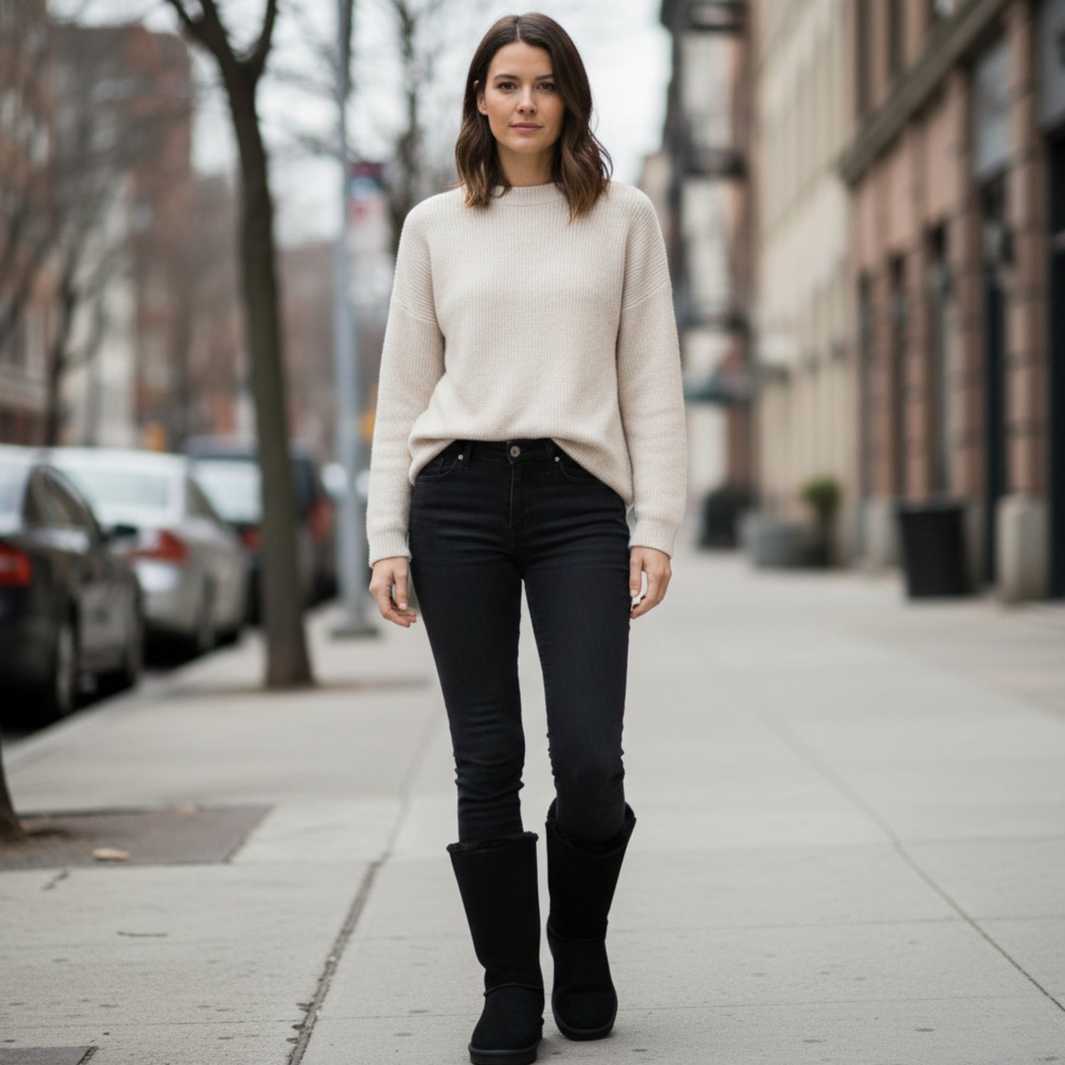 Botas de invierno forradas para mujer | Con cremallera