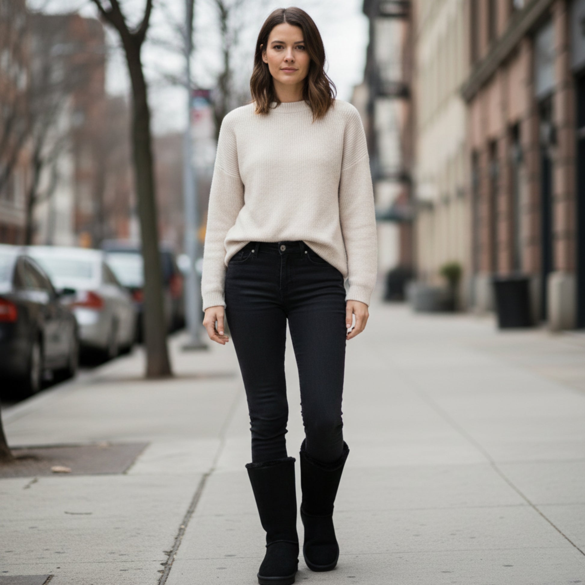 Botas de invierno forradas para mujer | Con cremallera