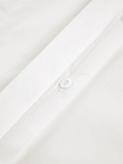 Camisa cuadrada con botones para mujer | Manga larga