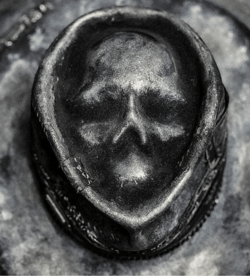 Sombrero de vaquero con detalle de calavera para hombre | Clásico del oeste