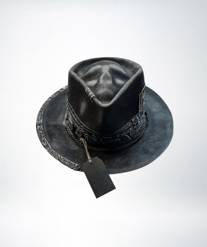 Sombrero de vaquero con detalle de calavera para hombre | Clásico del oeste